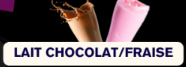 LAIT CHOCOLAT OR FRAISE